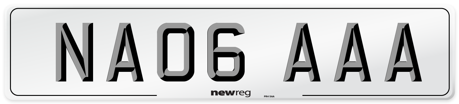 NA06 AAA Number Plate from New Reg